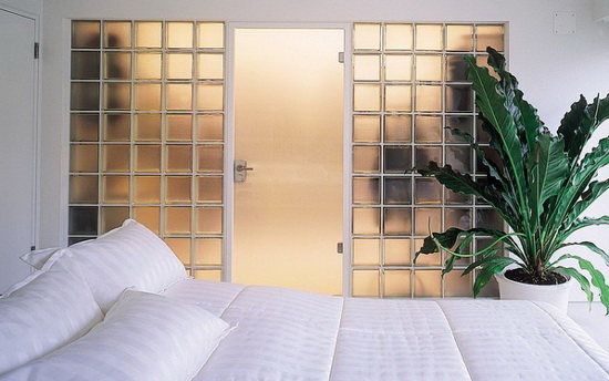 Межкомнатная перегородка из стеклоблока